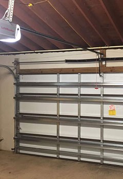 Faux Wood Sectional Garage Door Installation – The Woodlands, Texas